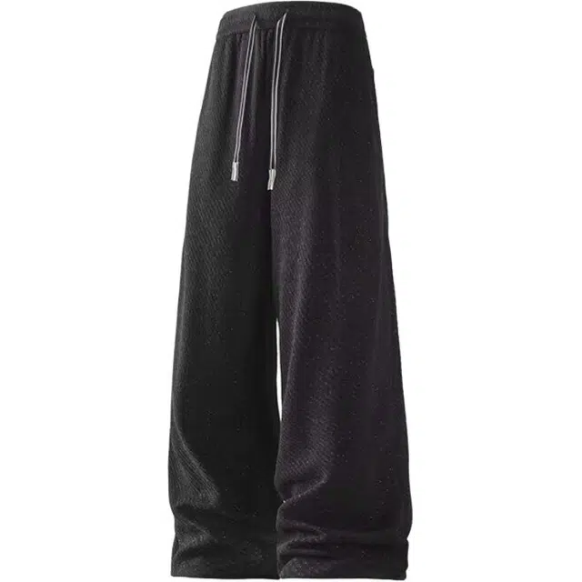 爱肯 美式潮流垂感阔腿潮牌宽松百搭直筒拖地休闲裤 男女同款