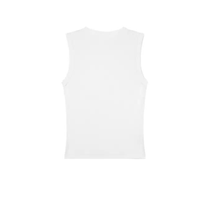 黑恐龙 遛弯神器设计感休闲圆领宽松小个子辣妹风简约打底上衣背心 女款