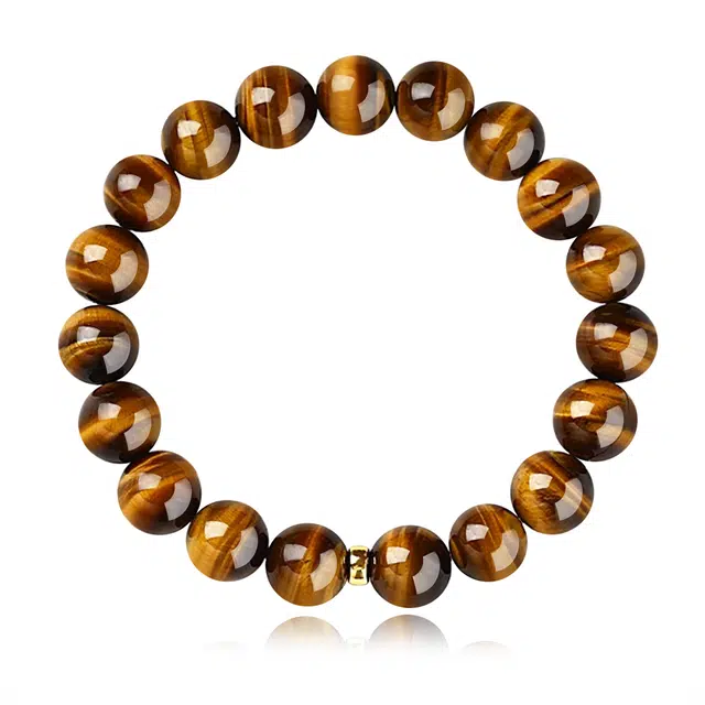 谧月珠宝 招财纳福新中式复古国风转运优雅大气精美小众设计精致时尚百搭轻奢风好运天然 虎眼石 手串 男女同款情侣款