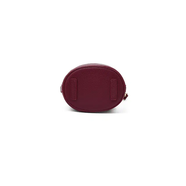 老人头 新中式国风通勤时尚刺绣抽绳 织物 水桶包单肩斜挎手提包 女款 凤纹红