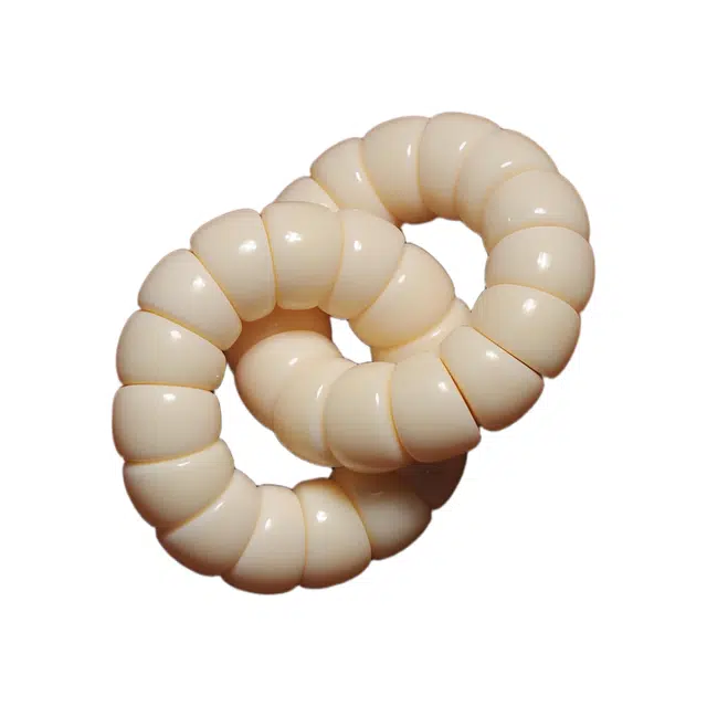 灵晔 时来运转属你有财新中式国潮文玩绕指柔佛珠招财进宝吉祥如意素珠#好运 象牙果 手串 男女同款情侣款