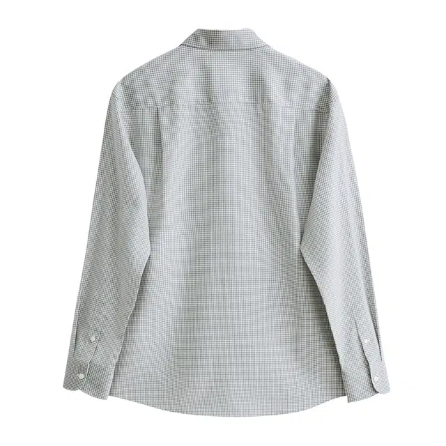 丹宁哲学 高端色织机洗格子长袖翻领标准衬衫 男款