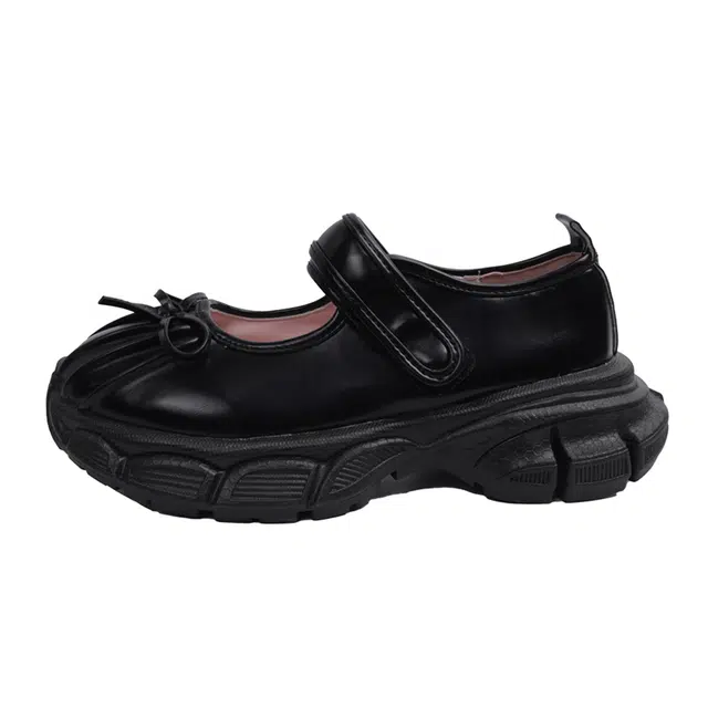 小鹿米利 合成革 复古法式百搭芭蕾风 厚底 玛丽珍鞋 女