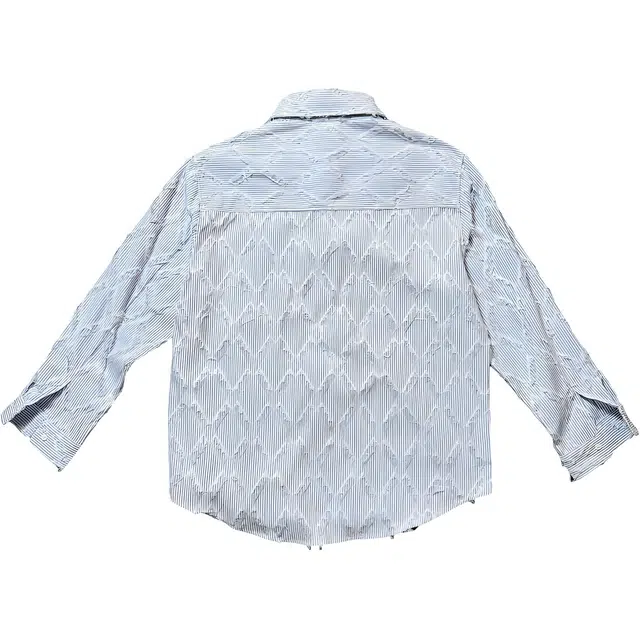 【dme】 美式复古潮牌菱形格子简约慵懒风磨破宽松休闲上衣长袖衬衫 男女同款