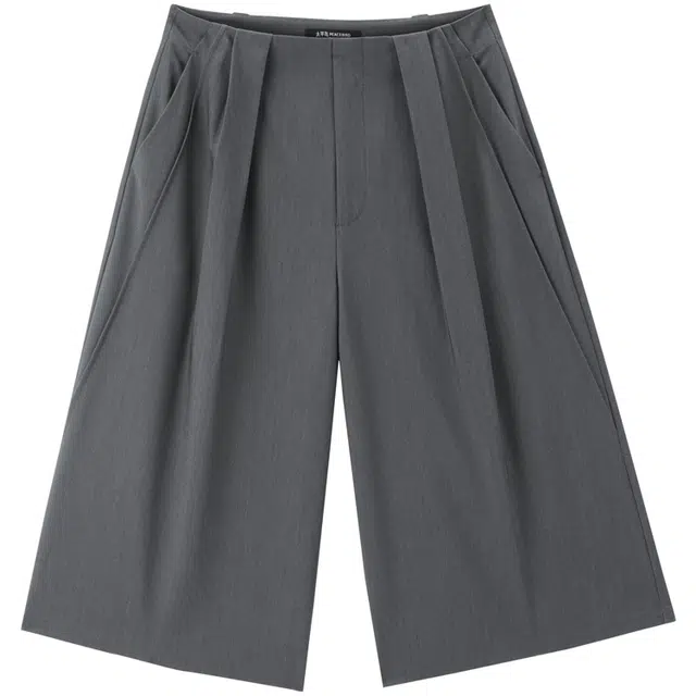 太平鸟 宽松直筒西装裤时尚百搭简约七分休闲短裤 女款