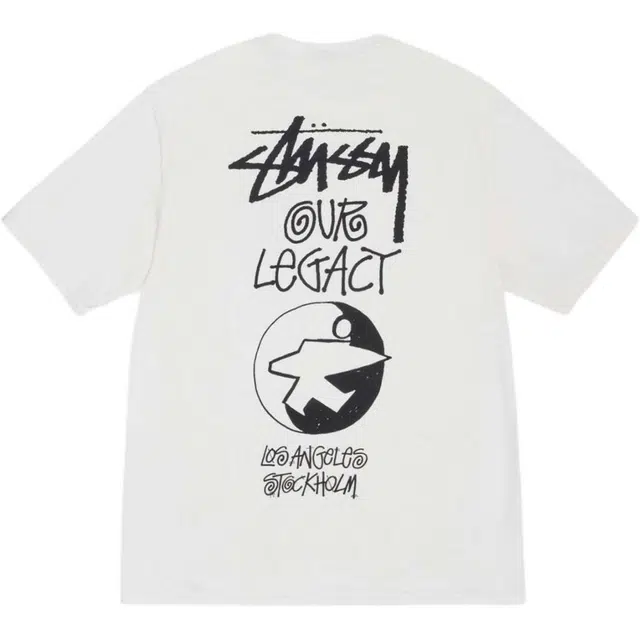Stussy x OUR LEGACY SS25 WORK SHOP SURFMAN TEE PIGMENT DYED T