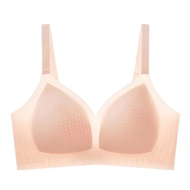 戴维诗 超薄冰丝无痕内衣女小胸聚拢防下垂无钢圈收副乳凉感美背文胸 女款