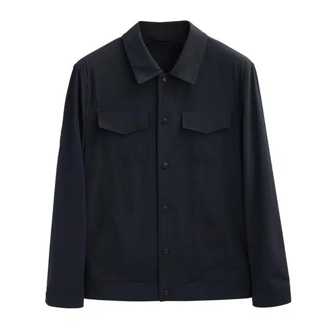 丹宁哲学 高档凉感抗皱长袖翻领修身夹克 男款