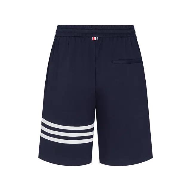 太子龍 美式复古运动风条纹设计速干五分裤宽松时尚百搭透气跑步 休闲短裤 男女同款