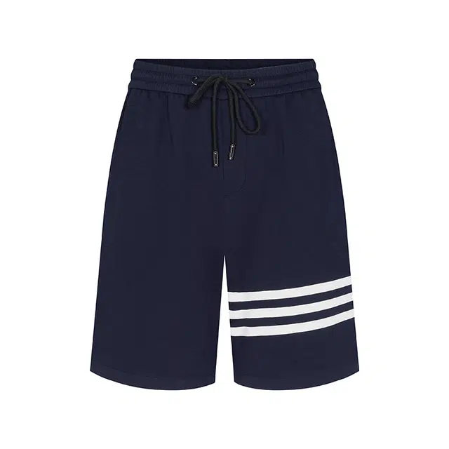 太子龍 美式复古运动风条纹设计速干五分裤宽松时尚百搭透气跑步 休闲短裤 男女同款