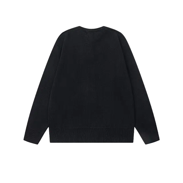 奇迹街区 美式复古开衫宽松潮牌针织衫 男女同款