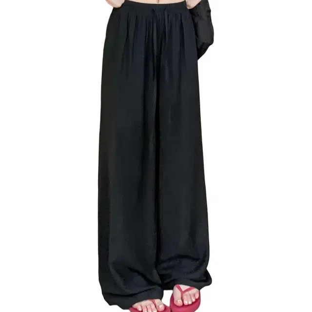 水中花 高腰显瘦宽松百搭休闲裤 女款