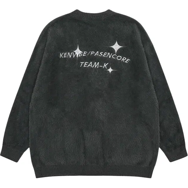 奇迹街区 美式复古开衫潮牌宽松长袖针织衫 男女同款