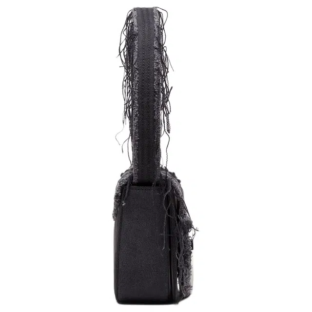 DIESEL Metal Oval D Logo Bag Medium Black