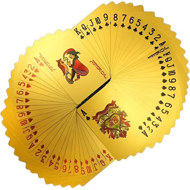 喜顽童 土豪金创意磨砂压边外壳澳门风云同款金银黑 扑克/德州/掼蛋/花切