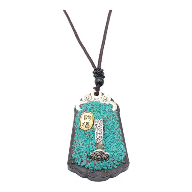 华髻 招财转运唐卡 如意纳福/十相自在/众星捧月 藏式新中式国潮国风复古 高级感 平安喜乐 好运 柴木 吊坠 男女同款情侣款
