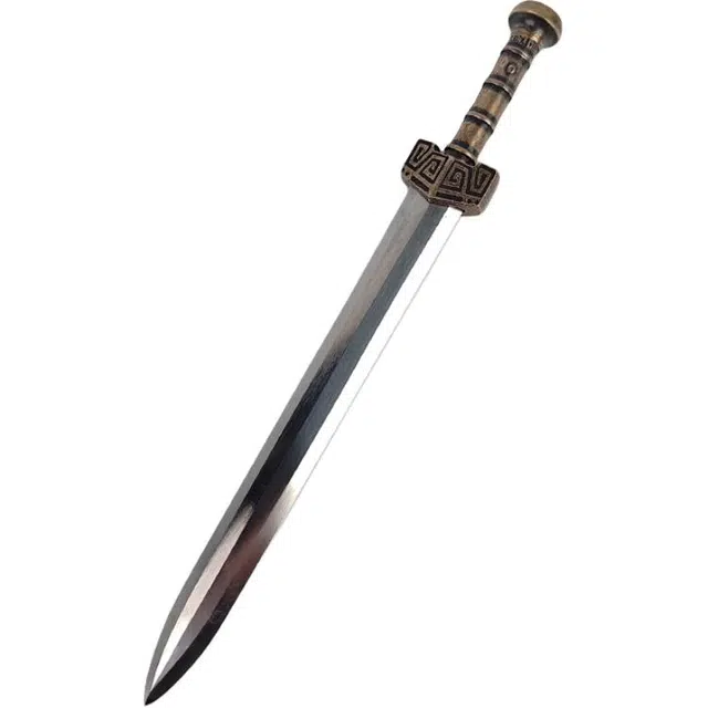 天字号 迷你秦皇剑 微型小兵器刀剑未开刃 成品模型