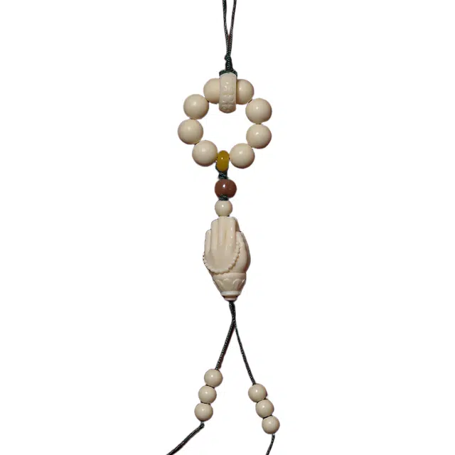 灵晔 国潮新中式轻奢高级感小众念珠佛珠转运珠车载居家平安喜乐诸事顺遂百搭财源滚滚#好运连连 象牙果 手串 男女同款情侣款