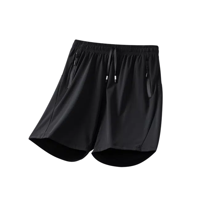 太子龍 基础款冰感简约百搭时尚潮流系带日常宽松舒适运动休闲短裤 男款