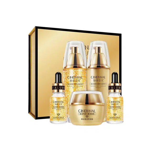 仙蒂奈儿 黄金奢宠护肤套盒护肤套装 淡纹舒缓紧致保湿滋润修护补水