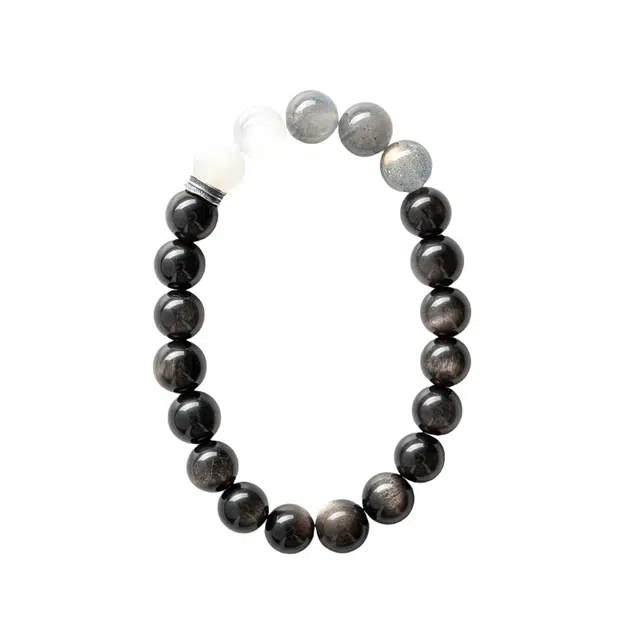 宣华意 清冷感 黑曜石 手串 男女同款情侣款