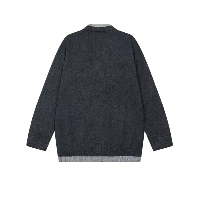 奇迹街区 美式复古开衫宽松潮牌舒适时尚针织衫 男女同款