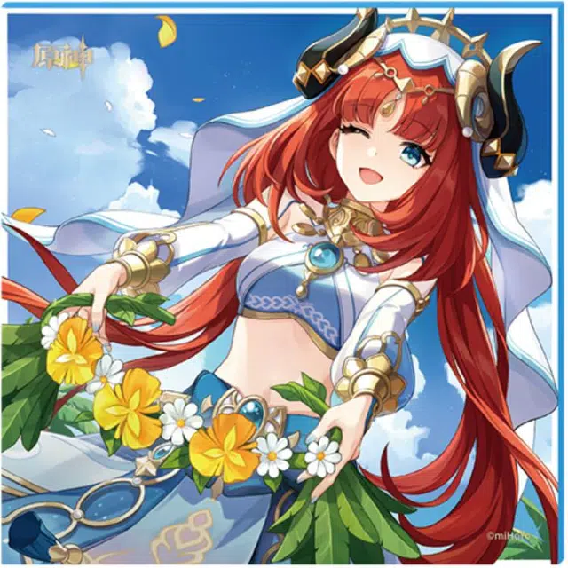 原神 枫原万叶 神里绫华 钟离提纳里 妮露 甘雨 命定之日系列美观精致  色纸