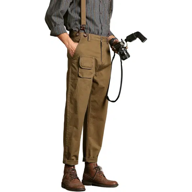 吉肯蒂 简约百搭舒适时尚背带裤 男款