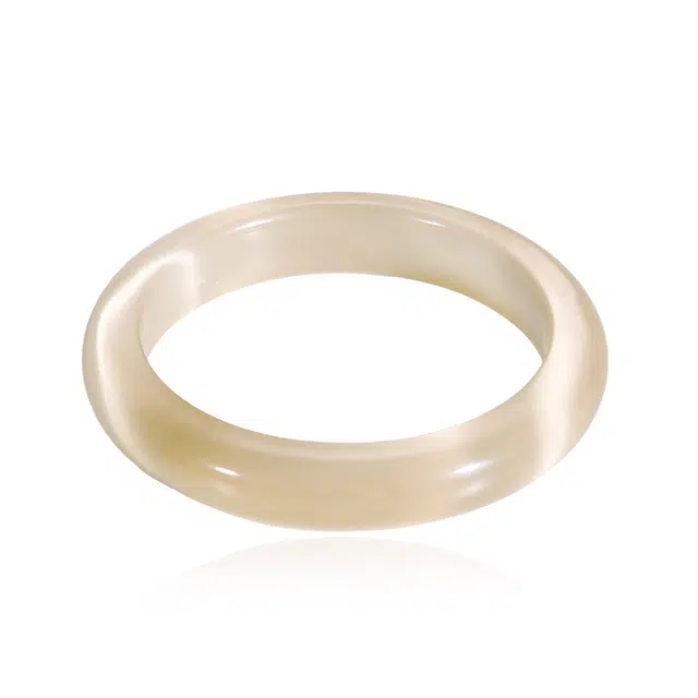 【高品质 I 提升气质】 克兰茜 新中式国风复古风格素圈镯子 精致显白清冷感古典香槟色旗袍汉服百搭学生好运 玻璃猫眼 手镯 女款