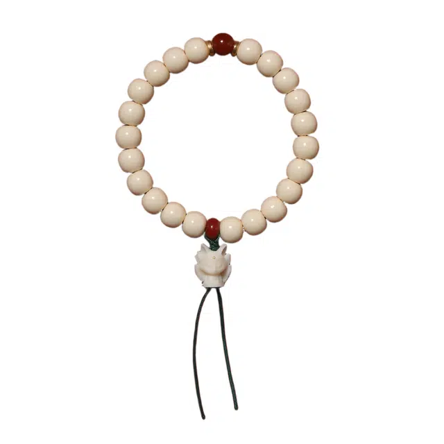 嫒柯 国潮新中式百搭轻奢高级文玩万事如意金玉满堂喜气洋洋盘玩佛珠念珠复古风文艺风#好运 象牙果 手串 男女同款情侣款