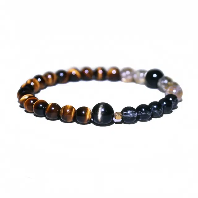 眰恦 五行属金招财 轻奢小众高级感设计 #好运天然 虎眼石 手串 男女同款情侣款