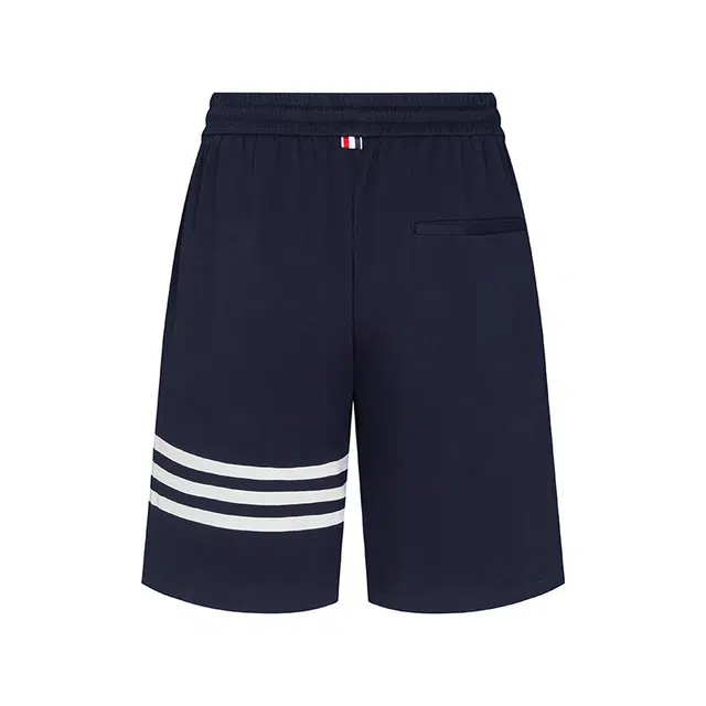 太子龍 美式复古运动风条纹设计速干五分裤宽松时尚百搭透气跑步 休闲短裤 男女同款