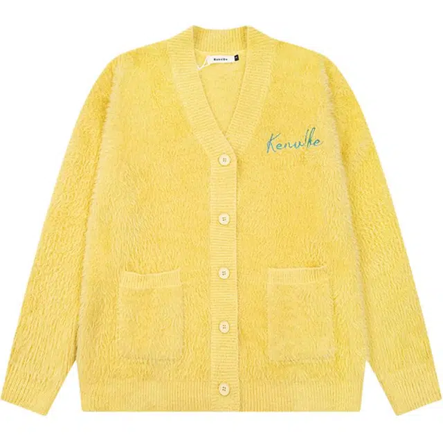 奇迹街区 美式复古开衫潮牌宽松百搭针织衫 男女同款