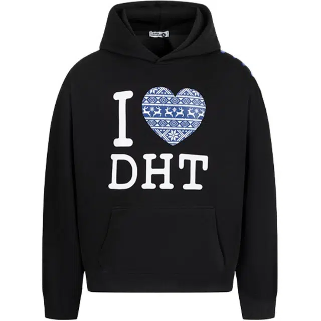 奇迹街区 国潮美式印花重磅长袖上衣连帽卫衣 男女同款