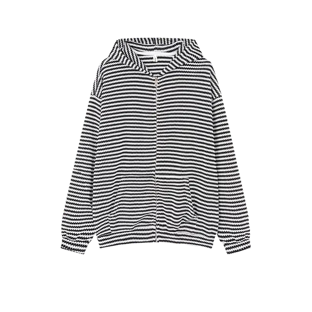 奇迹街区 美式复古开衫潮牌宽松针织衫 男女同款