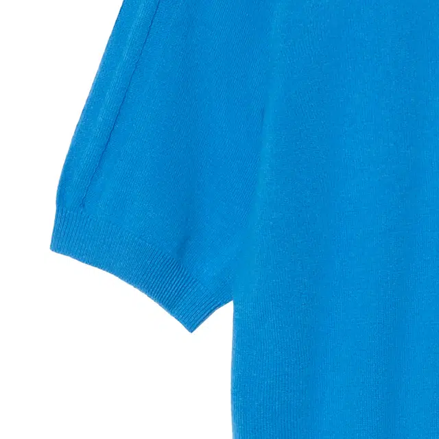 GUCCI x adidas SS23 Blue V-Neck Wool Sweater