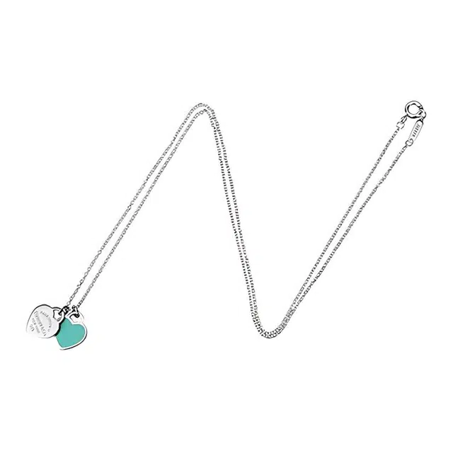 TIFFANY CO. Return to Tiffany Double Heart Tag 925