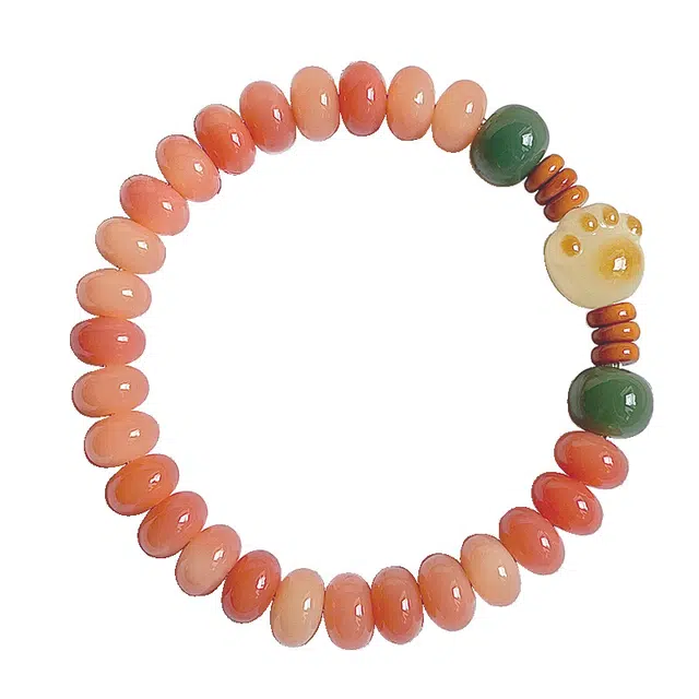 聆听花开 福气满满新中式文玩萌系招财猫爪可爱盘玩绕指柔财源广进寓意新中式 菩提根 手串 女款