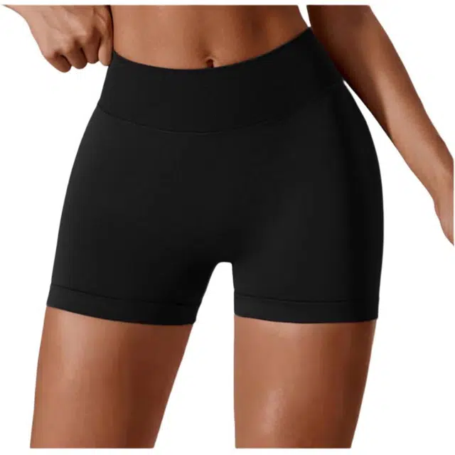 小卷要加油  透气运动三分裤蜜桃臀高腰提臀弹力  瑜伽短裤  女款