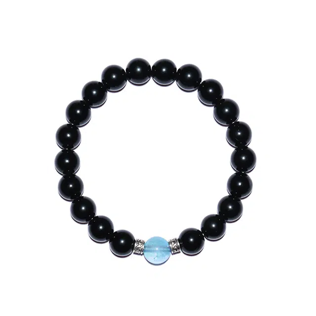 宣华意 高级感气质时尚 转运珠#好运 黑曜石 手串 男女同款情侣款