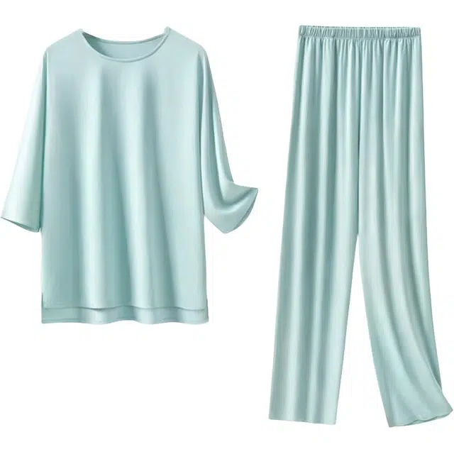 潞优野 妈妈装舒适百搭柔软亲肤家居服睡衣套装 女款