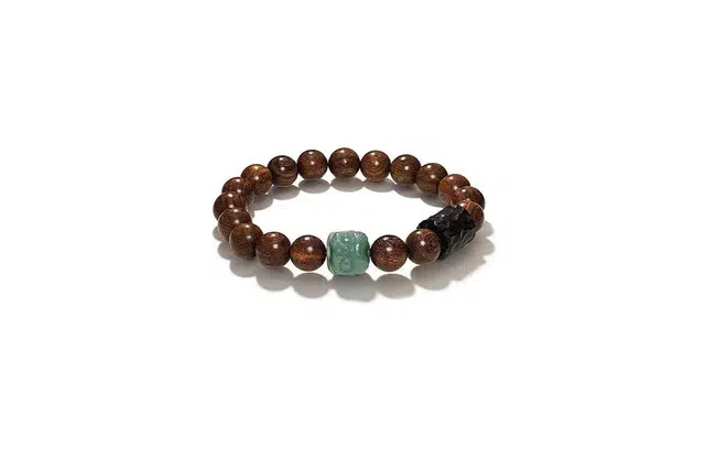 百利金 纳福醒狮 平安转运顺遂如意国潮复古新中式简约精致气质百搭高级感小众设计转运珠手饰 金丝檀木 手串 男女同款情侣款