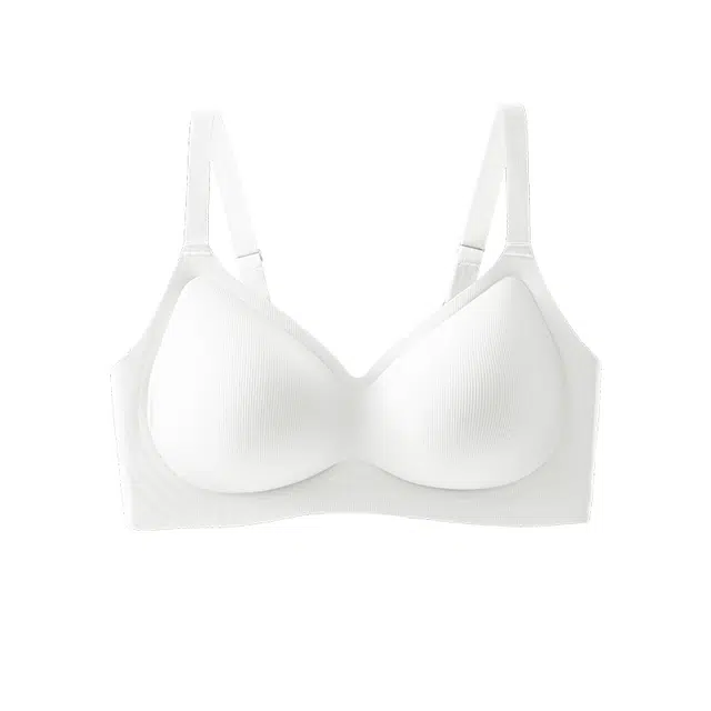 草本初色 夏日少女专属裸感无痕果冻内衣女 夏季薄款透气软支撑上托提拉不勒舒适无钢圈文胸 女款