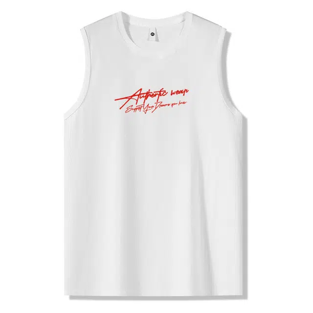 棉基因 夏季宽松圆领纯棉外穿打底衫篮球运动健身训练肌肉跑步攀岩慵懒风透气排汗无袖坎肩上衣背心 男女同款