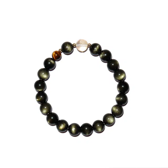 宣华意 国潮手饰品原创设计个性 虎眼石 手串 男女同款情侣款