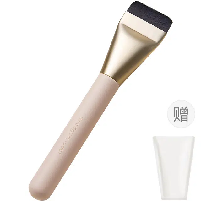古迪  刀锋粉底刷子 一字扁头不吃粉化妆师专用粉底液化妆刷加调色板