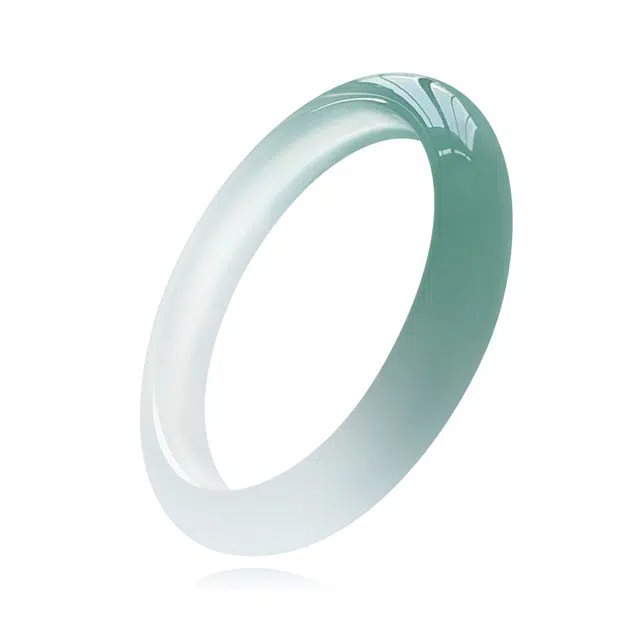 谧月珠宝 新中式国风渐变文玩清冷淡雅古风汉服旗袍好运天然 玛瑙 手镯 男女同款情侣款