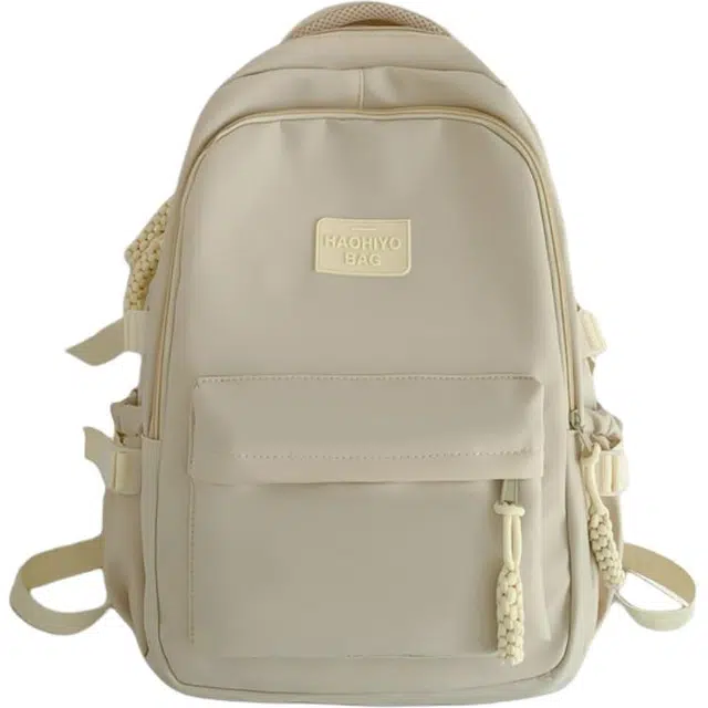 小猪班纳 森系小清新韩版轻便小学休闲背包 复合布 双肩包 男女同款情侣款 多色