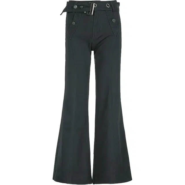 小卷要加油 美式复古微喇裤修身辣妹休闲裤 女款