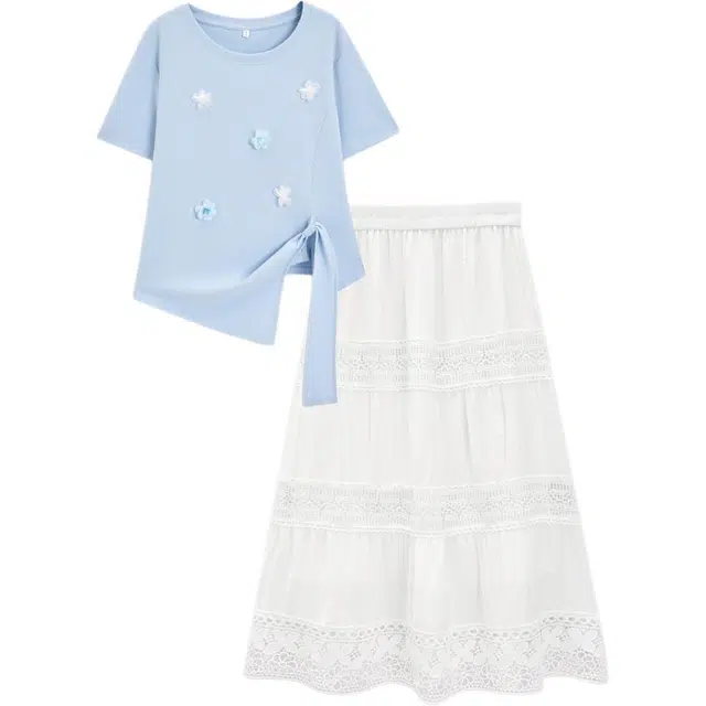 爱依服 夏季法式温柔风裙装套装 女款